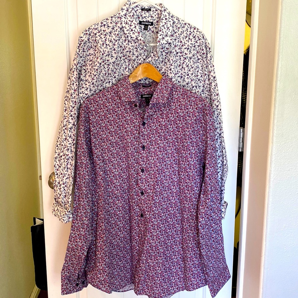 Two Express Dress Shirts